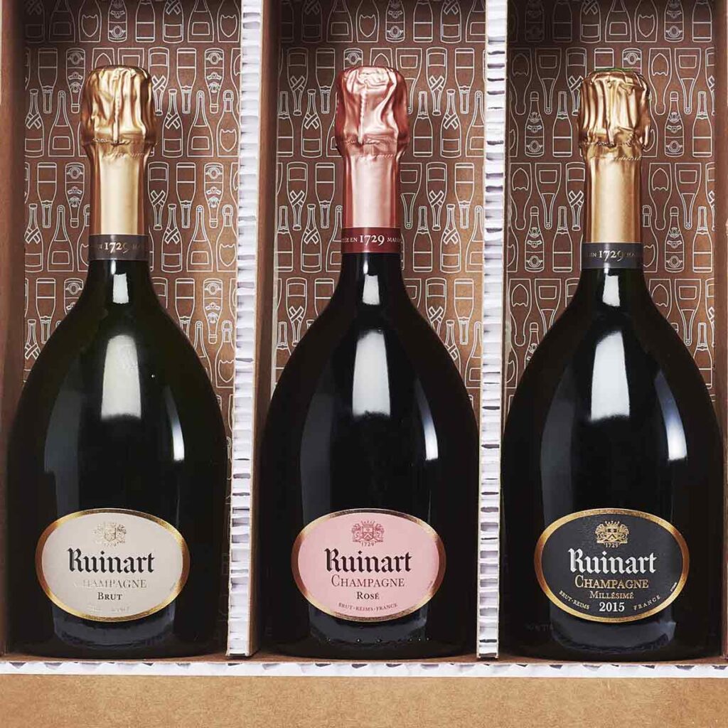 Coffret Trio 3 bouteilles Champagne Ruinart - Champmarket