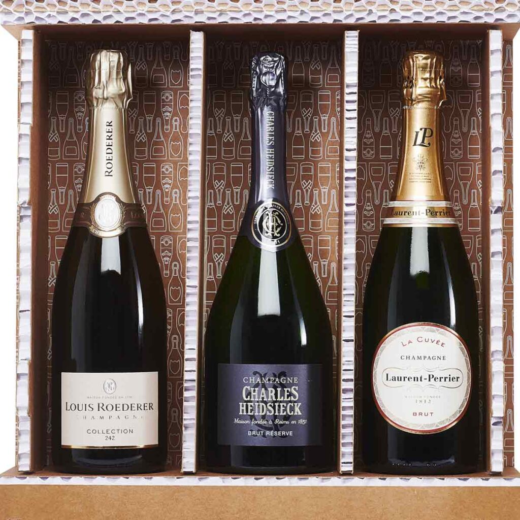 Coffret Trio 3 bouteilles Champagne Brut - Champmarket
