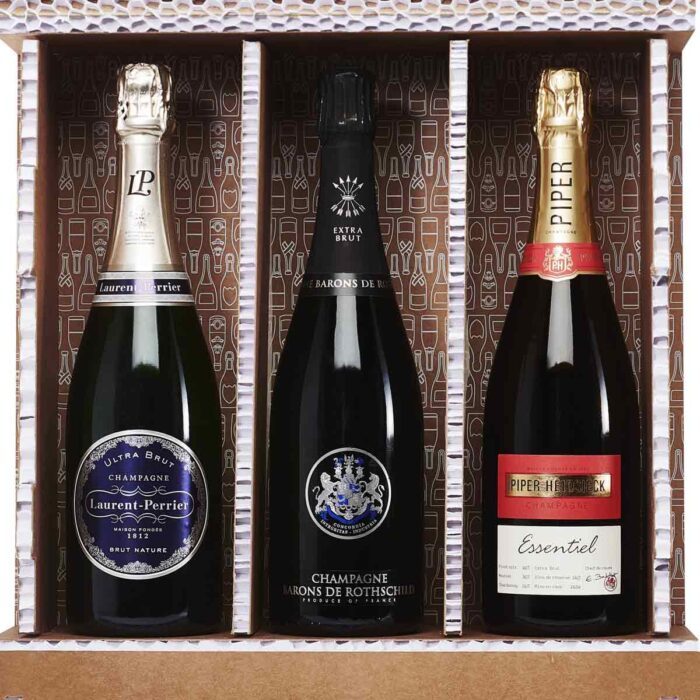 Coffret Trio 3 bouteilles Champagne Extra Brut - Champmarket