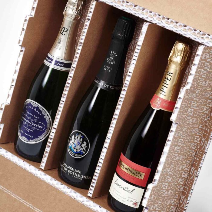 Coffret Trio 3 bouteilles Champagne Extra Brut - Champmarket