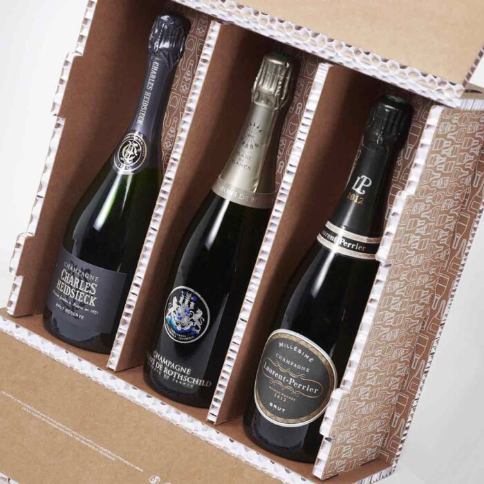 Coffret Trio 3 bouteilles Repas au Champagne - Champmarket