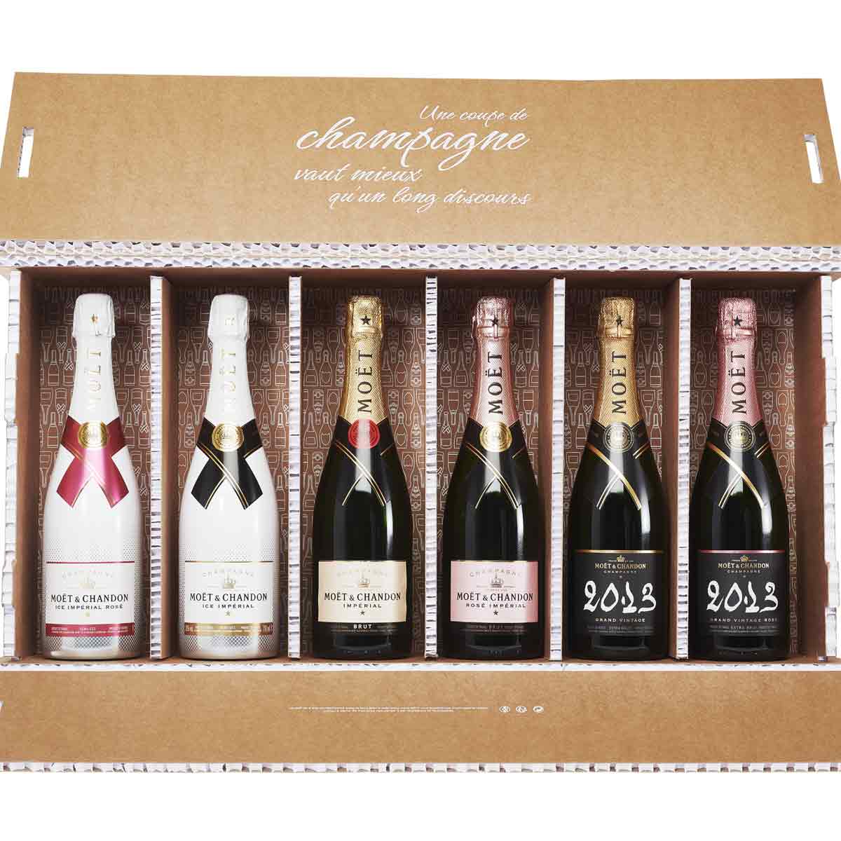 Moet 6-Pack of Mini Champagne Bottles