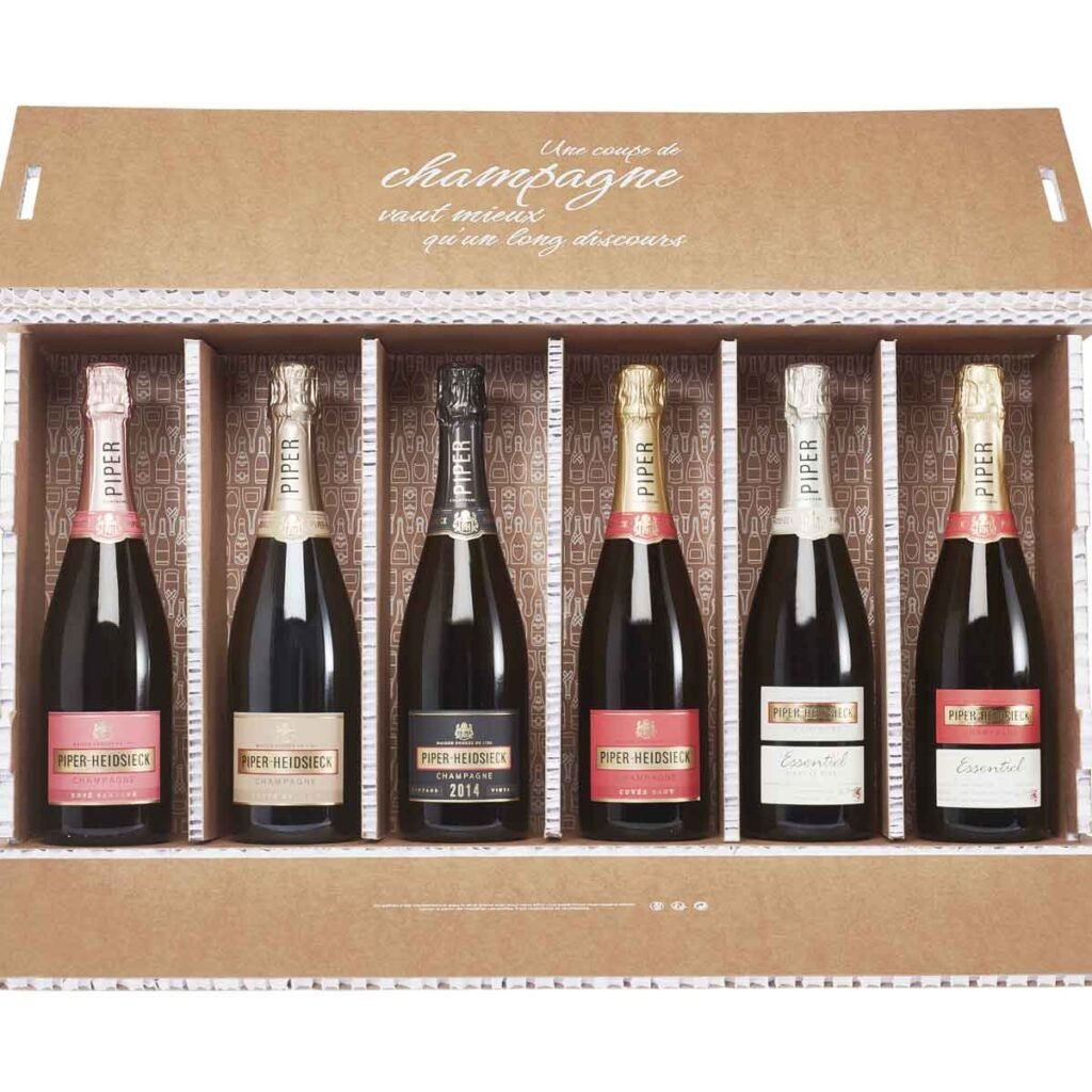 Coffret Famille 6 bouteilles Champagne Piper-Heidsieck - Champmarket