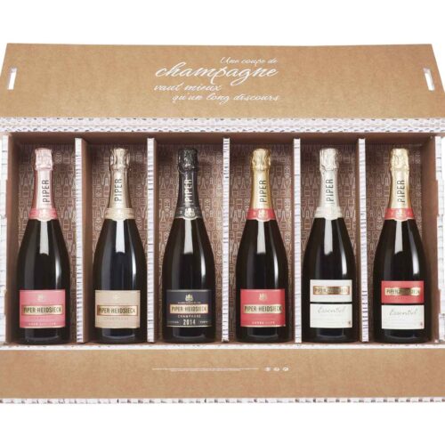 Coffret Famille 6 bouteilles Champagne Piper-Heidsieck - Champmarket
