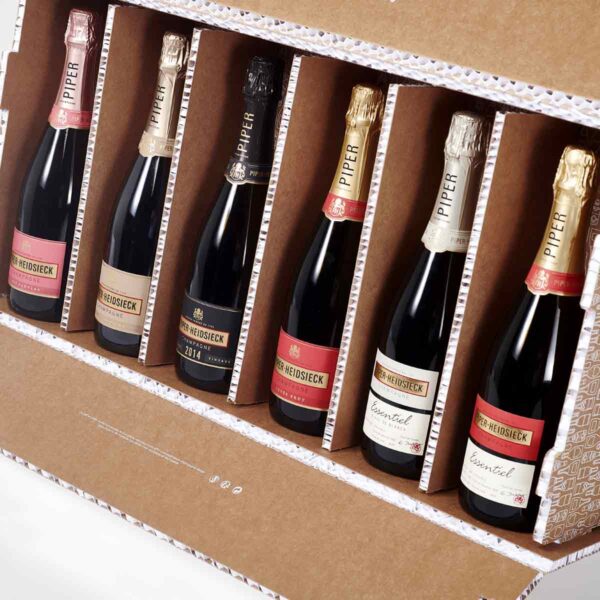 Pre-packaged 6-bottle Piper-Heidsieck family box - Champmarket