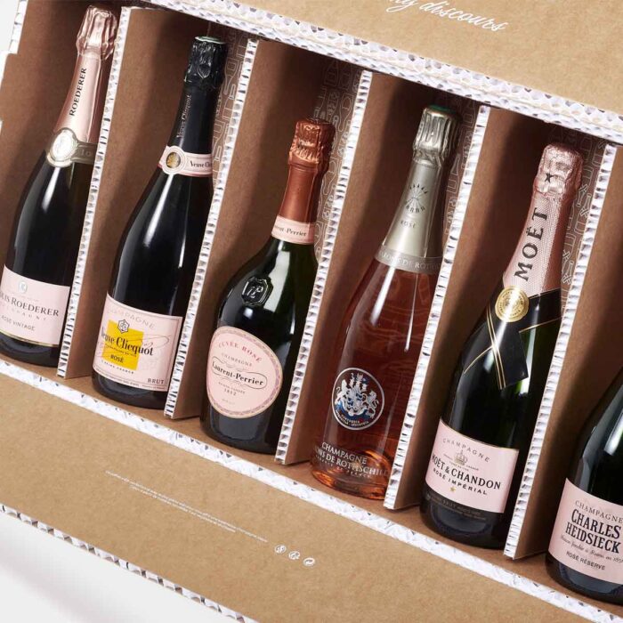 Coffret Famille 6 bouteilles de Champagnes Rosés - Champmarket