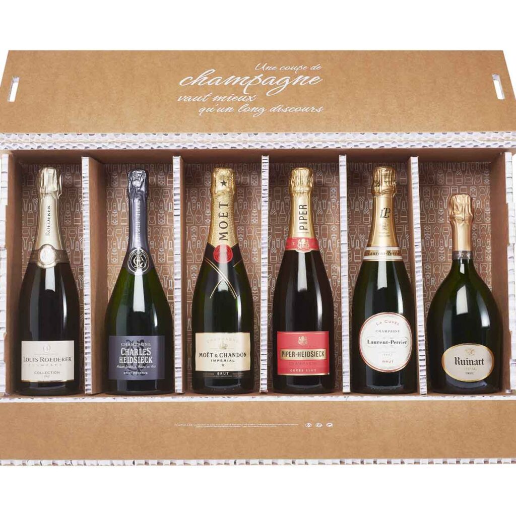 Coffret Famille 6 bouteilles de Champagnes Bruts - Champmarket