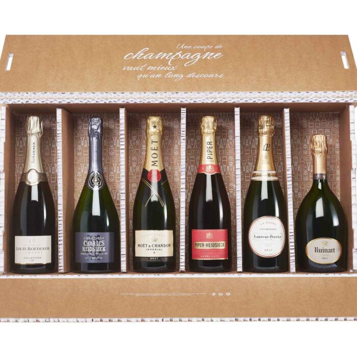 Coffret Famille 6 bouteilles de Champagnes Bruts - Champmarket