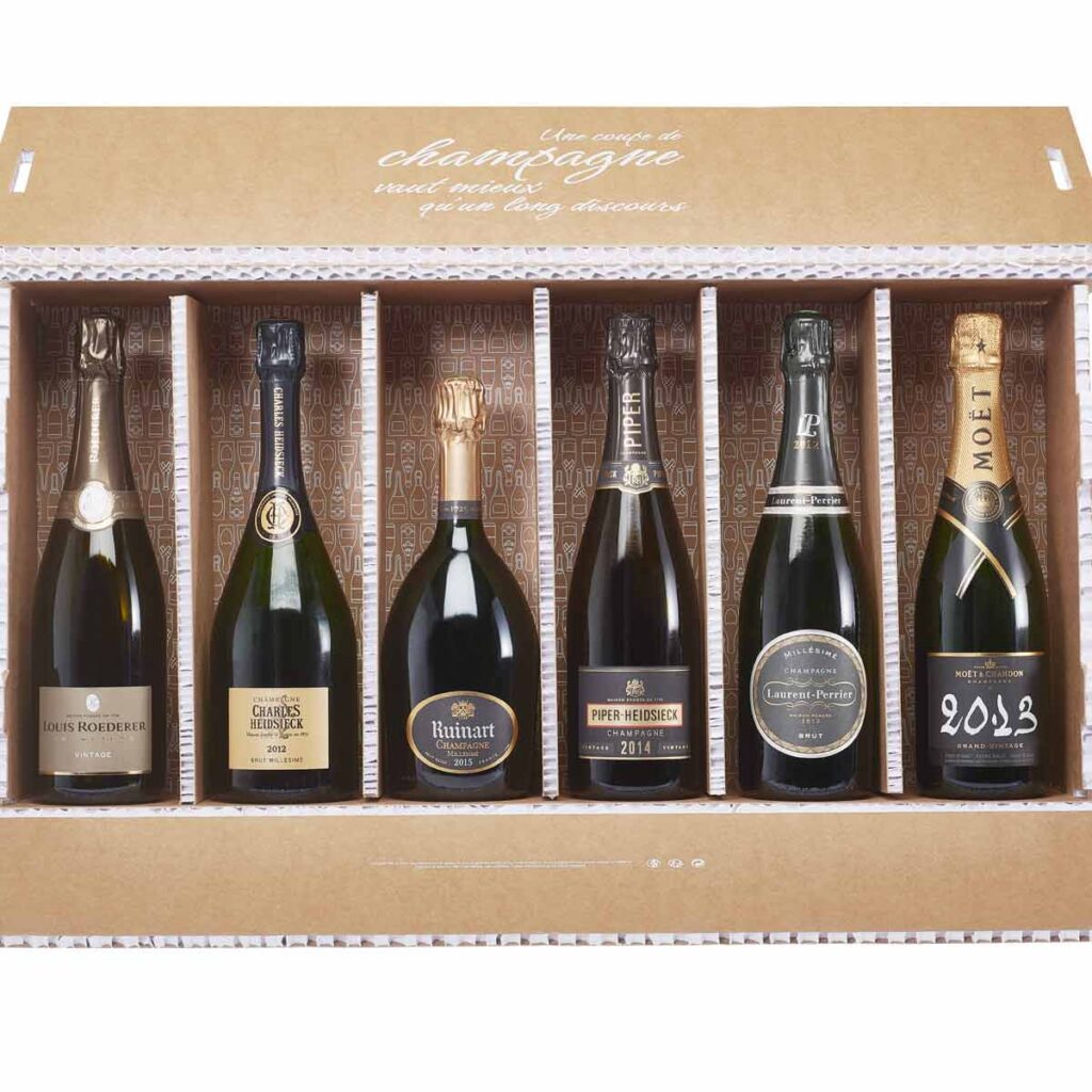 Coffret Famille 6 bouteilles de Champagnes Millésimés - Champmarket