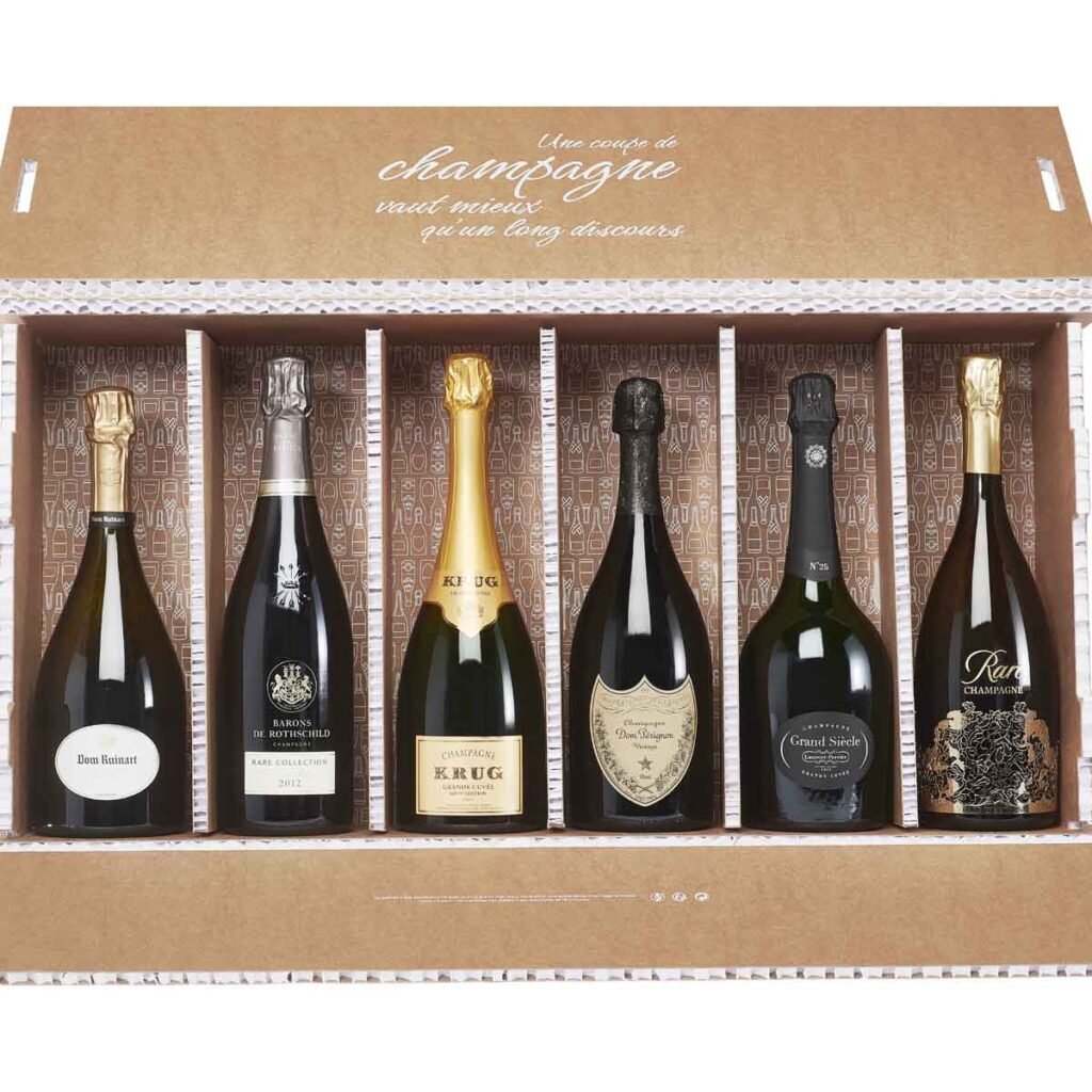 COFFRET BOUTEILLE PRESTIGE BLANC + 2 FLUTES - La Cave du Maréchal