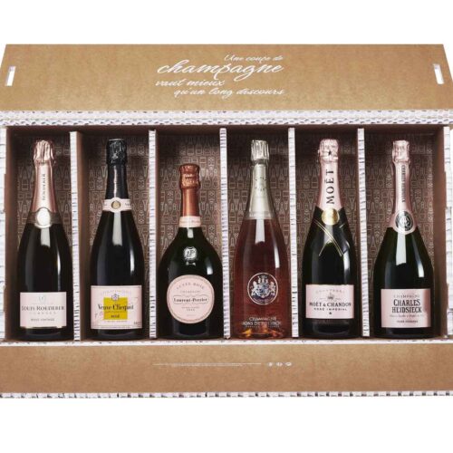 Coffret Famille 6 bouteilles de Champagnes Rosés - Champmarket