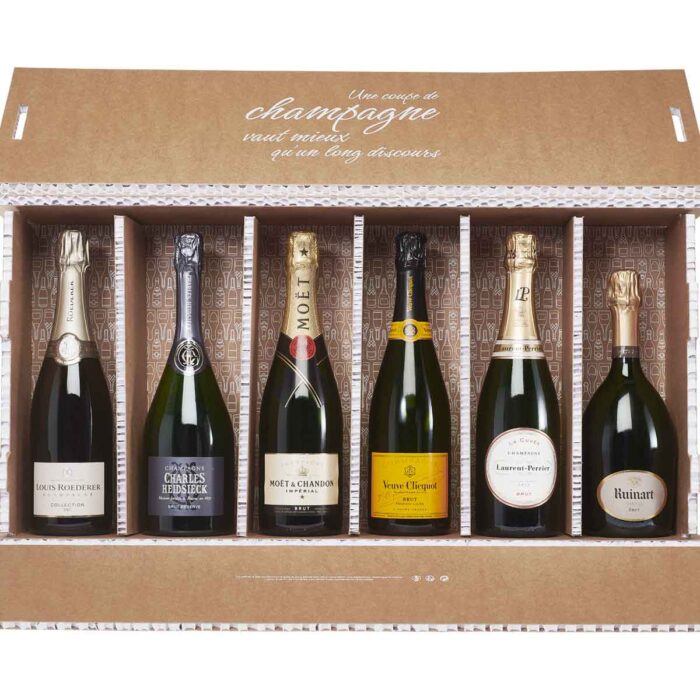 Coffret Famille 6 bouteilles de Champagnes Bruts - Champmarket