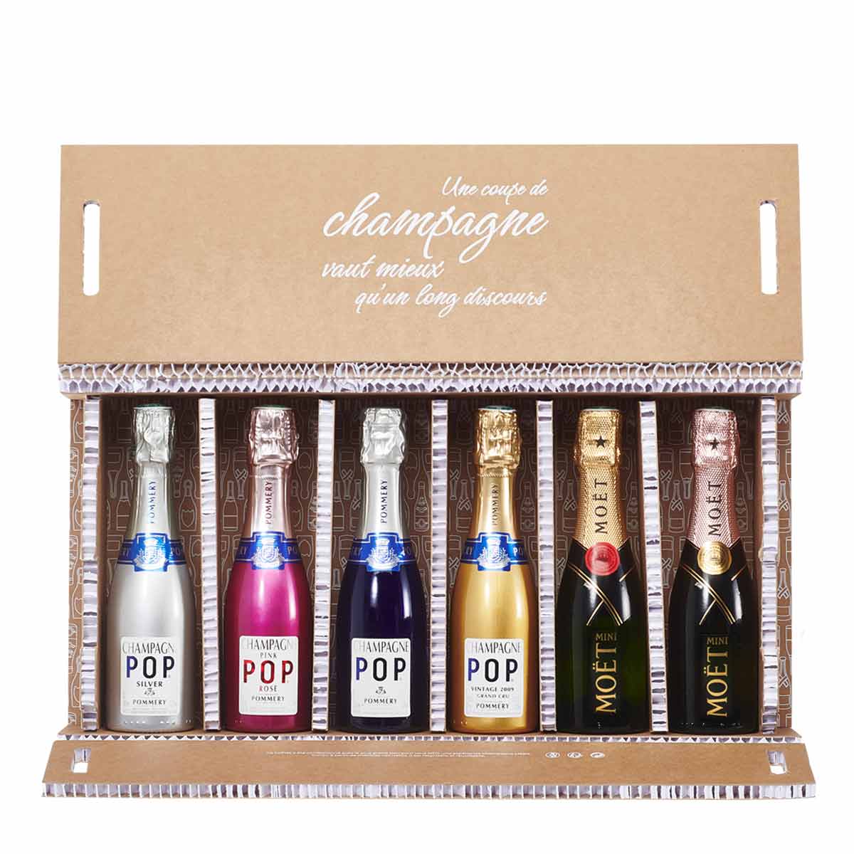 Coffret Mini Pommery Pop & Moët & Chandon - Champmarket