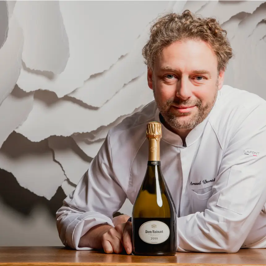 Les dîners Dom Ruinart par le Chef Arnaud Donckele - Champmarket, Magazine Champagne