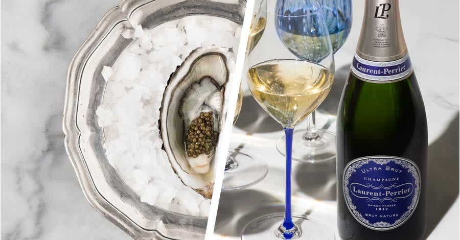 Champagne and oysters