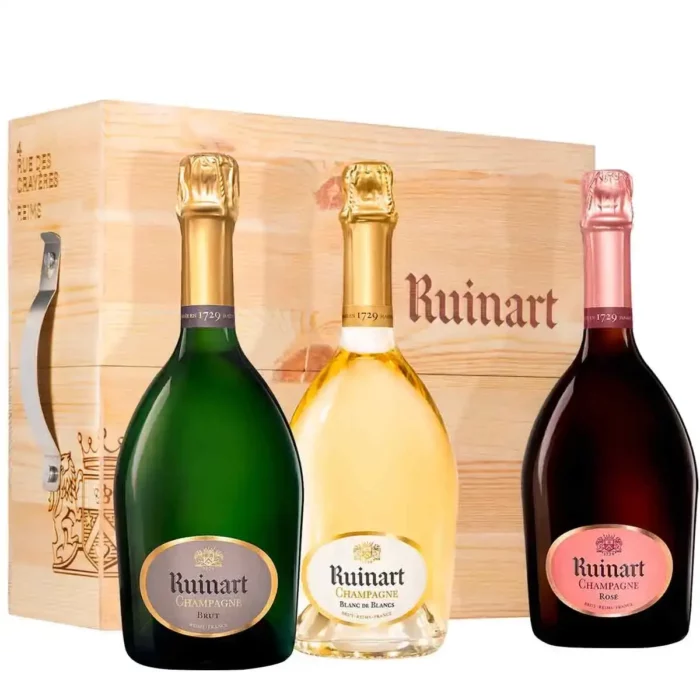 La Caisse Découverte 3 Bouteilles de Champagne Ruinart - Champmarket