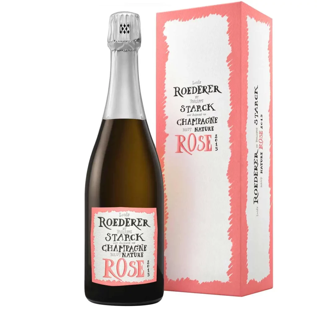 Champagne Louis Roederer Brut Nature Rosé 2015 Philippe Starck avec coffret - Champmarket