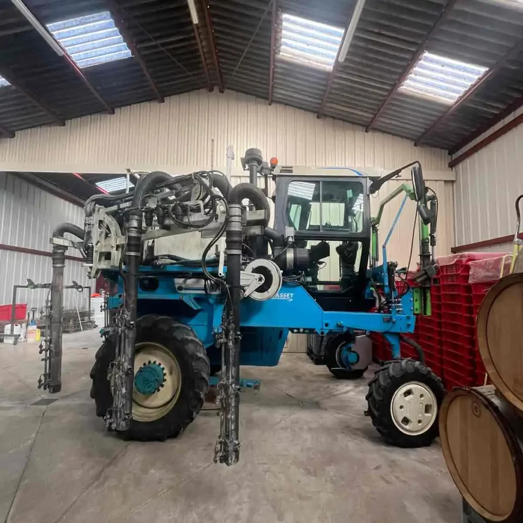 Visuel article champagne durable tracteur Champmarket