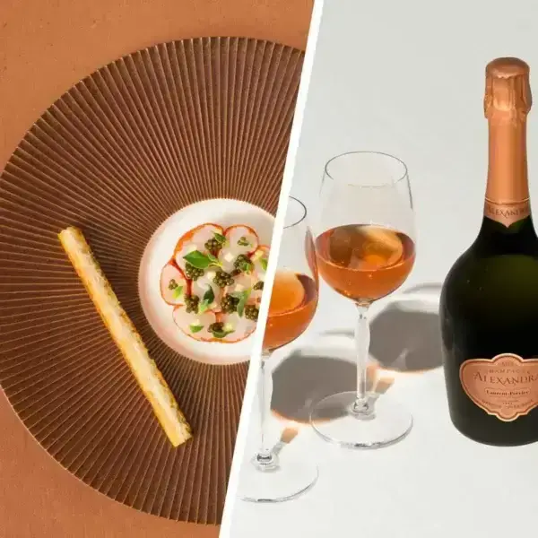 Laurent-Perrier Alexandra Grande Cuvée Rosé 2012 Bottle with case