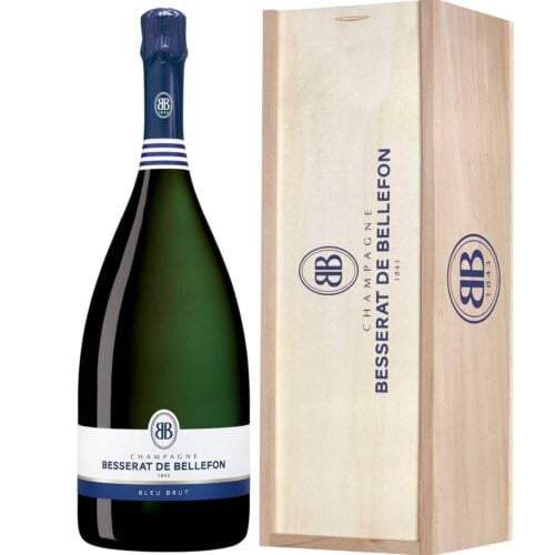 Champagne Besserat de Bellefon Bleu Brut jeroboam avec caisse bois - Champmarket