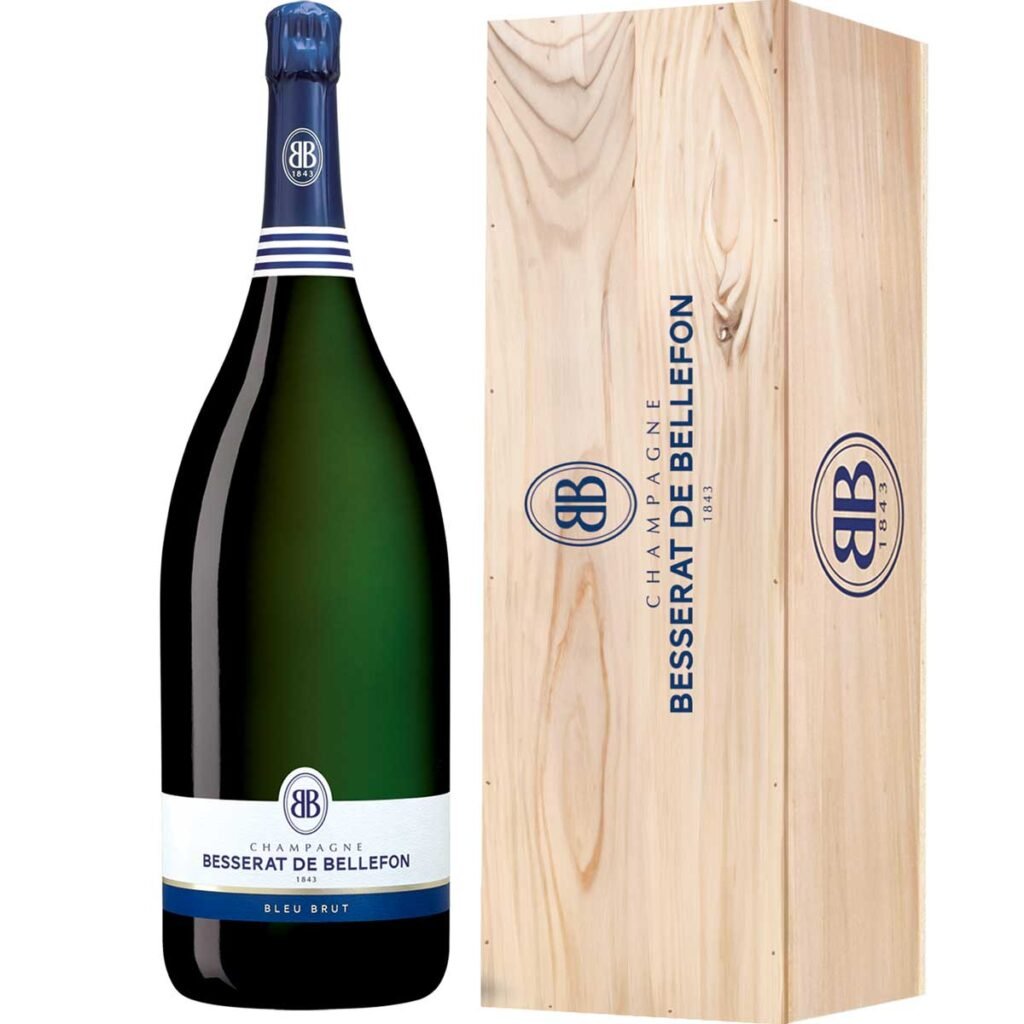 Champagne Besserat de Bellefon Bleu Brut mathusalem avec caisse bois - Champmarket