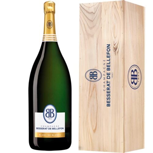 Champagne Besserat de Bellefon Blanc de Blancs Grand Cru mathusalem avec caisse bois - Champmarket