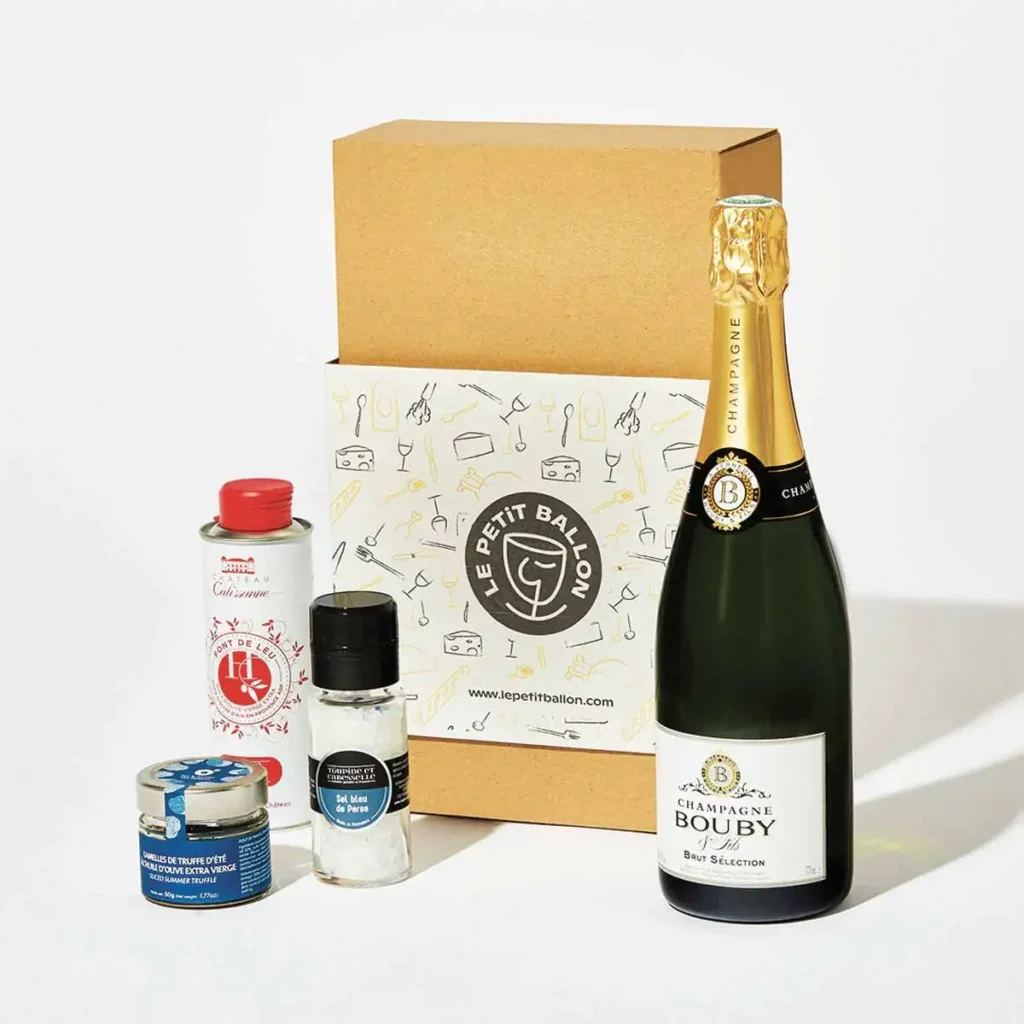 Coffret Gourmand Condiments et Champagne par Le Petit Ballon