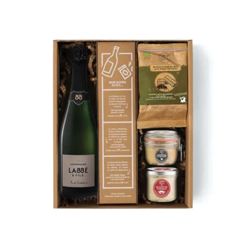 Coffret Gourmand Foie Gras et Champagne par Le Petit Ballon