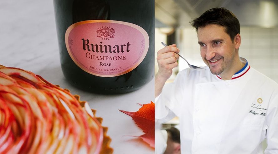 Recette champagne Ruinart Rose Philippe Mille - Champmarket